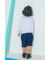 ベビー服 男の子 綿100％ 電車 乗り物 ロゴ プリント カットソー Tシャツ オフホワイト(11) モデル画像3