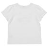 ベビー服 女の子 綿100％ ユニコーンプリント リボン Tシャツ オフホワイト(11) 背面