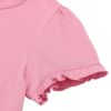 ベビー服 女の子 綿100％ ユニコーンプリント リボン Tシャツ ショッキングピンク(21) デザインポイント2