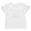 ベビー服 女の子 綿100％ バッグ刺繍 リボン 花モチーフ Tシャツ オフホワイト(11) 背面