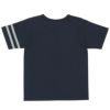 子供服 男の子 綿100％ ロゴ 刺繍 ポケット ワッペンつき Tシャツ ネイビー(06) 背面