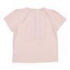 ベビー服 女の子 綿100％ 音楽会 ＆ リボン お花 刺繍 Tシャツ ピンク(02) 背面