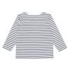 ベビー服 男の子 綿100％ デニム ポケット ボーダー Tシャツ ブラック(00) 背面