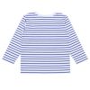 ベビー服 男の子 綿100％ デニム ポケット ボーダー Tシャツ ブルー(61) 背面