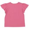 子供服 女の子 綿100％ マリン ラメ ロゴ プリント Tシャツ ピンク(02) 背面