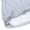 子供服 女の子 リボンつき ドビー織り ストライプ模様 重ね着風 Tシャツ ブルー(61) デザインポイント2