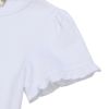 子供服 女の子 綿100％ 女の子モチーフ マリンテイスト フリル袖 Tシャツ オフホワイト(11) デザインポイント2