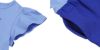 子供服 女の子 貝殻 帽子 ロゴ プリント フレアースリーブ ドッキングワンピース ブルー(61) デザインポイント2
