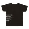 ベビー服 男の子 綿100％電車 ロゴ プリント Tシャツ ブラック(00) 背面