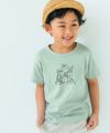 子供服 男の子 綿100％ くま ドラム プリント Tシャツ