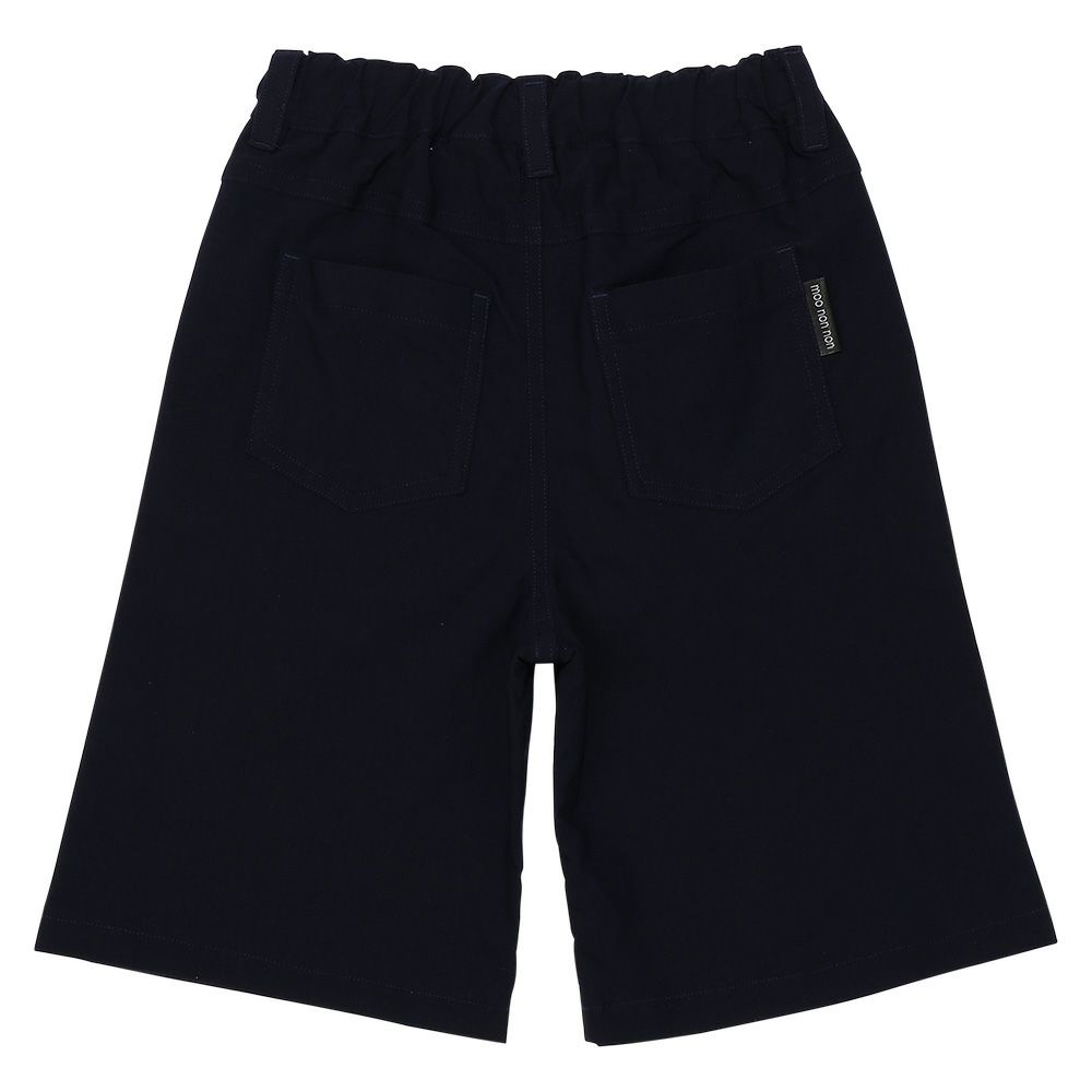 ベビー服 女の子 スーパーストレッチ ハーフパンツ ネイビー(06) 背面