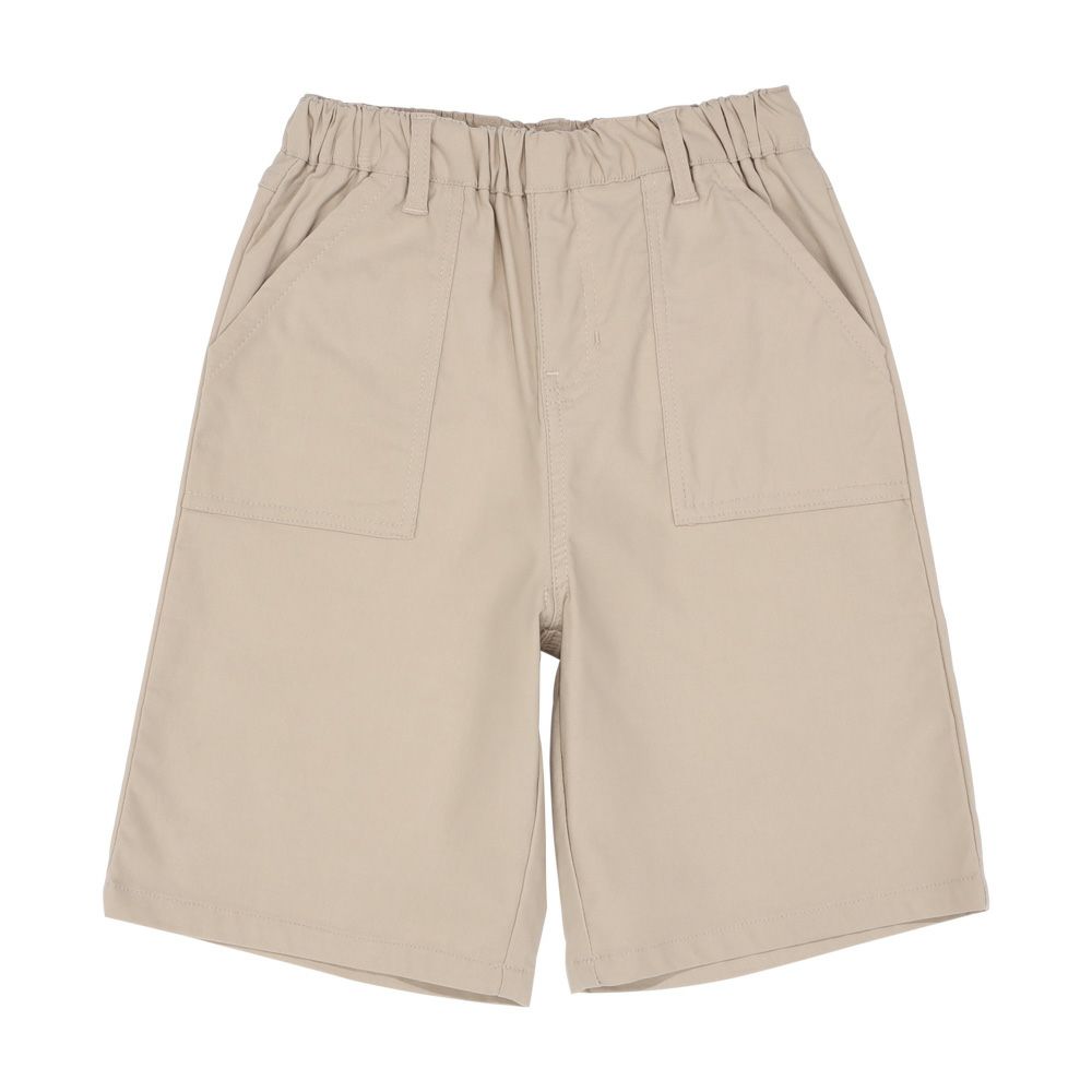 ベビー服 女の子 スーパーストレッチ ハーフパンツ ベージュ(51) 正面