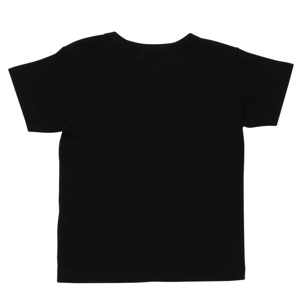 ベビー服 男の子 ベビー 綿100％ くま ドラム バンド プリントTシャツ ブラック(00) 背面