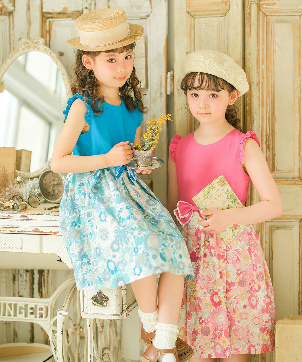 日本製 リバティプリント使用 花柄 ワンピース｜ベビー・子供服 通販