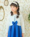 子供服 女の子 日本製 花柄 レース ボレロ オフホワイト(11) モデル画像アップ
