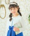 子供服 女の子 日本製 花柄 レース ボレロ オフホワイト(11) モデル画像全身