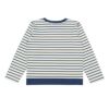 ベビー服 男の子 綿100％ ボーダー柄ロゴ刺繍ポケット Tシャツ ホワイト×ネイビー(17) 背面