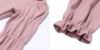 子供服 女の子 襟つき ギャザー パフ＆フリル袖 Tシャツ ピンク(02) デザインポイント2