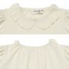 子供服 女の子 襟つき ギャザー パフ＆フリル袖 Tシャツ オフホワイト(11) デザインポイント1
