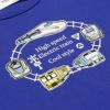 ベビー服 男の子 電車 乗り物ロゴプリントTシャツ ブルー(61) デザインポイント1