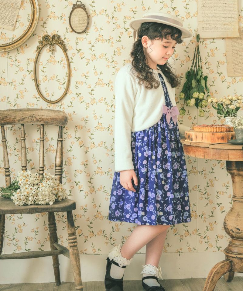 オリジナル 花柄 チューリップ袖 ワンピース｜ベビー・子供服 通販 