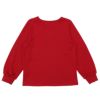子供服 女の子 ネックレス風 きらきら プリント音符 ラインストーン Tシャツ レッド(03) 背面