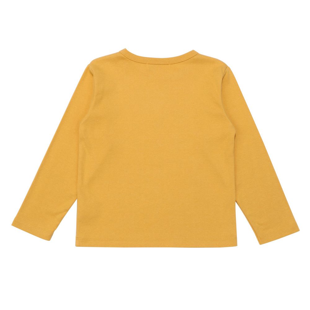 ベビー服 男の子 ロゴ 恐竜 刺繍 くすみカラー かっこいい おしゃれ ティーシャツ トドラー キッズ イエロー(04) 背面