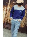 子供服 男の子 チェック柄 パンツ チャコールグレー(93) モデル画像全身