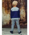 子供服 男の子 チェック柄 パンツ チャコールグレー(93) モデル画像4
