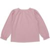 子供服 女の子 ティーカップ ＆ スイーツ ロゴ 刺繍 袖フリル Tシャツ ピンク(02) 背面