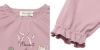 子供服 女の子 ティーカップ ＆ スイーツ ロゴ 刺繍 袖フリル Tシャツ ピンク(02) デザインポイント2