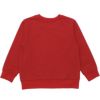 ベビー服 男の子 乗り物ワッペン＆ロゴ刺繍入り 乗り物シリーズ裏毛トレーナー レッド(03) 背面