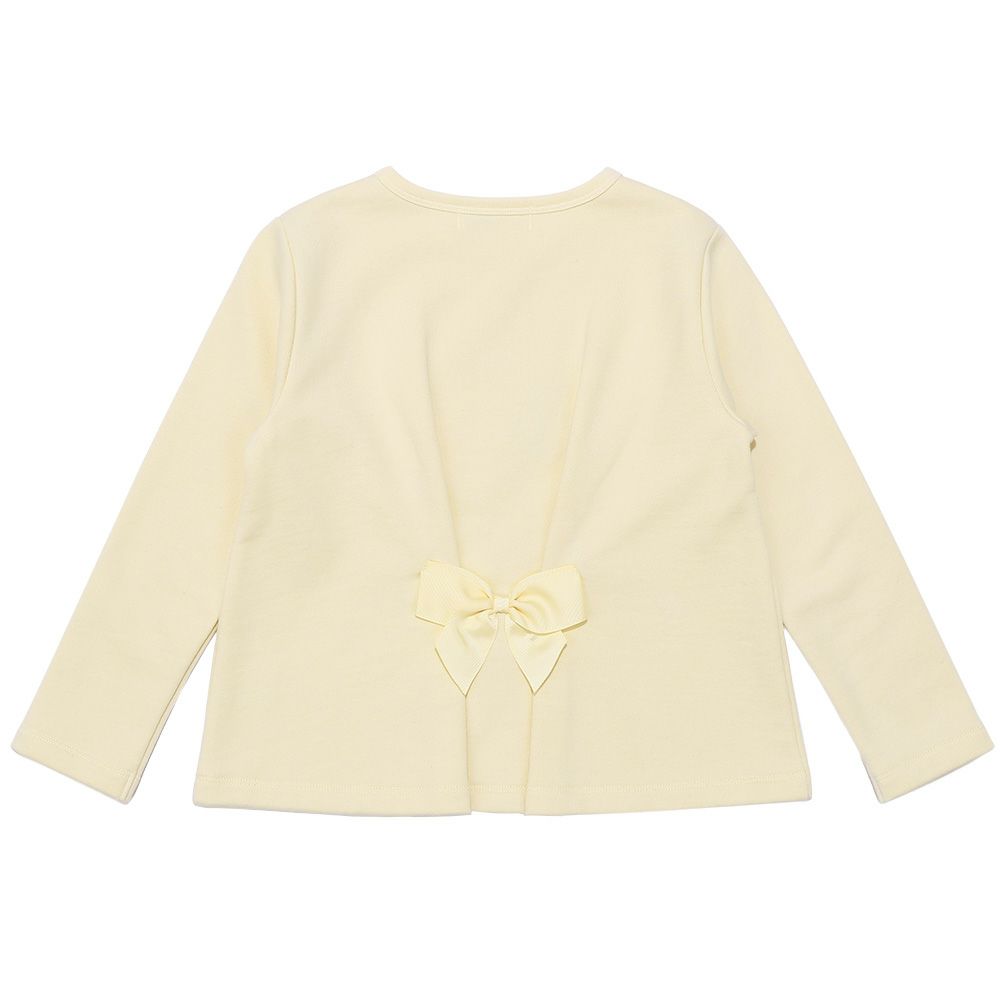 ベビー服 女の子 ドレス バッグ 音符プリント トレーナー アイボリー(12) 背面