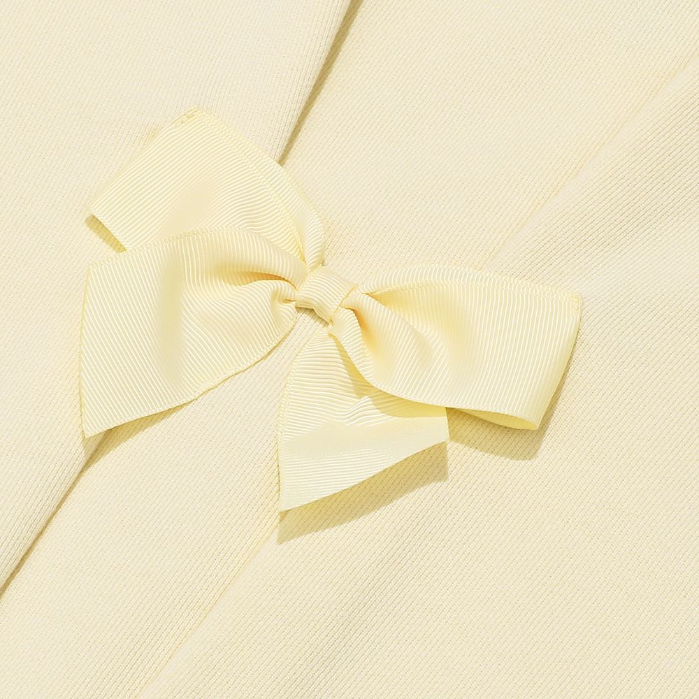 ベビー服 女の子 ドレス バッグ 音符プリント トレーナー アイボリー(12) デザインポイント2