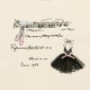 子供服 女の子 リボン ドレス 音符 ロゴプリント トレーナー アイボリー(12) デザインポイント1