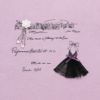 子供服 女の子 リボン ドレス 音符 ロゴプリント トレーナー パープル(91) デザインポイント1