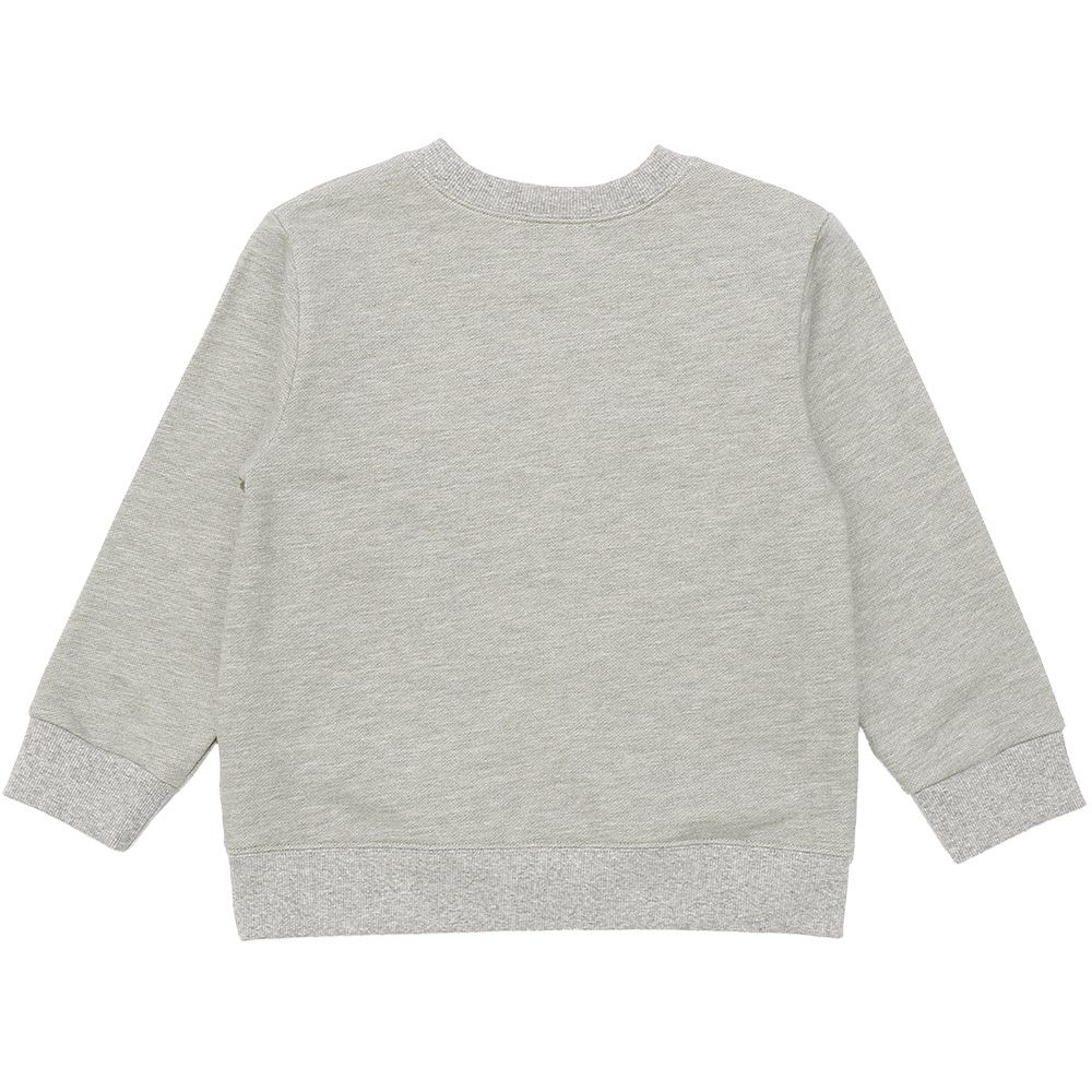 ベビー服 男の子 飛行機 ロゴプリント トレーナー 杢ｸﾞﾚｰ(92) 背面