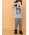 ベビー服 男の子 飛行機 ロゴプリント トレーナー 杢ｸﾞﾚｰ(92) モデル画像4