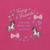 ベビー服 女の子 リボン 音符 ユニコーン 刺繍 トレーナー ピンク(02) デザインポイント1