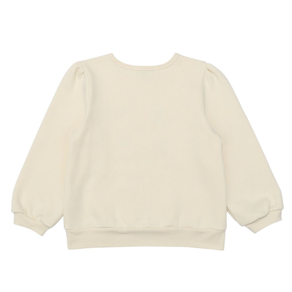 子供服 女の子 音楽会モチーフ トレーナー アイボリー(12) 背面