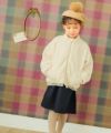 ベビー服 女の子 ボアジャケット コート アイボリー(12) モデル画像3