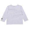 ベビー服 男の子 綿１００％ 乗り物 長袖 Tシャツ オフホワイト(11) 背面