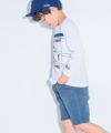 ベビー服 男の子 綿１００％ 乗り物 長袖 Tシャツ オフホワイト(11) モデル画像4