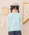 子供服 女の子 綿100％ バッグモチーフ 長袖 Tシャツ ブルー(61) モデル画像3