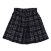 子供服 女の子 チェック柄 飾りボタン キュロットパンツ ネイビー(06) 背面
