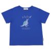 ベビー服 男の子 綿100％ 恐竜 刺繍 ロゴ Tシャツ ブルー(61) 正面