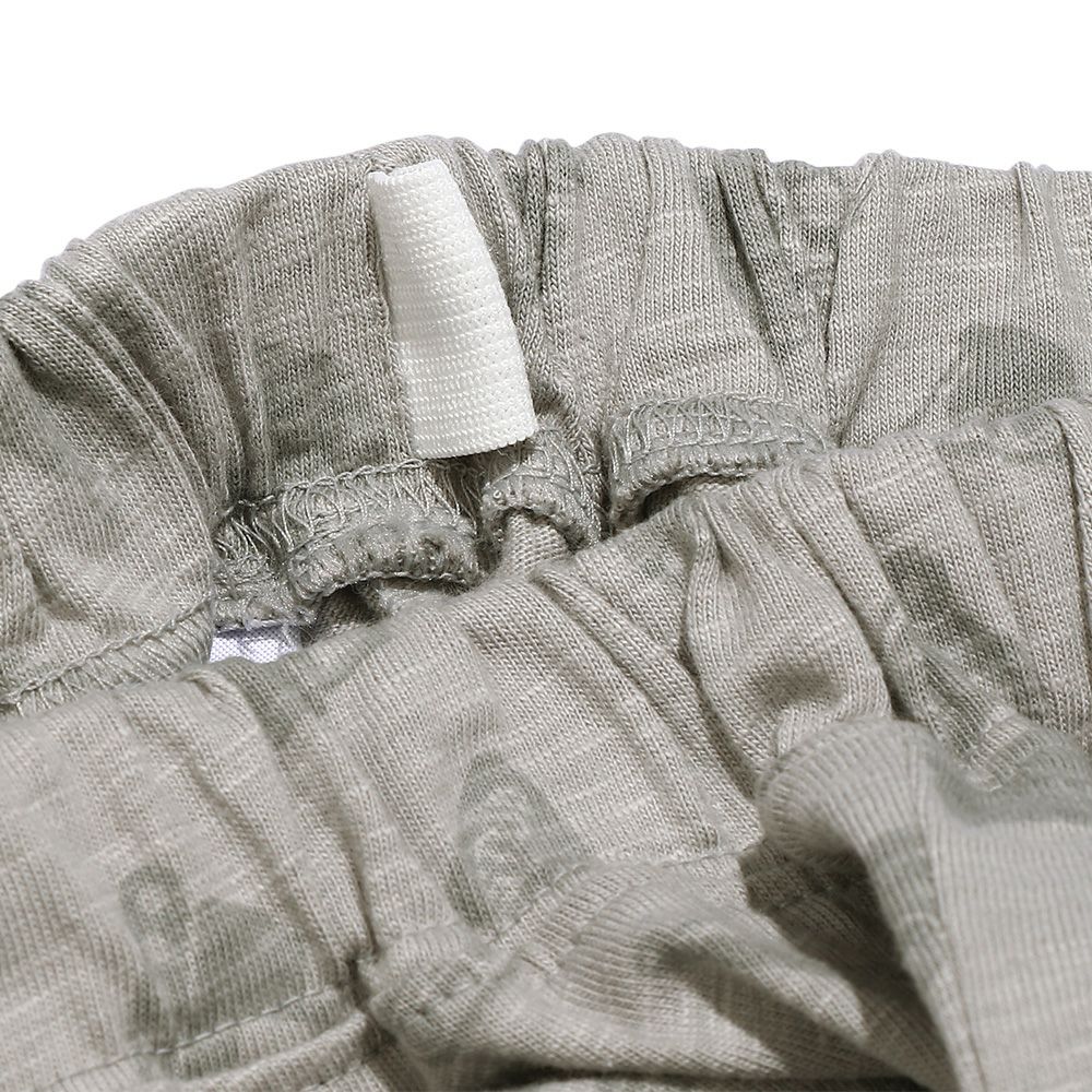 ベビー服 男の子 綿100％ 働く車プリントハーフパンツ グレー(09) デザインポイント2