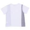 子供服 男の子 綿１００％ ストライプ柄 Tシャツ オフホワイト(11) 背面