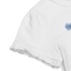 ベビー服 女の子 綿100％ ティーカップ刺繍 Tシャツ オフホワイト(11) デザインポイント2