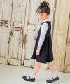 ベビー服 女の子 日本製 リボン付き ワンピース ネイビー(06) モデル画像4